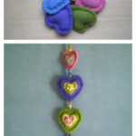 Framed Hearts Free Knitting Pattern