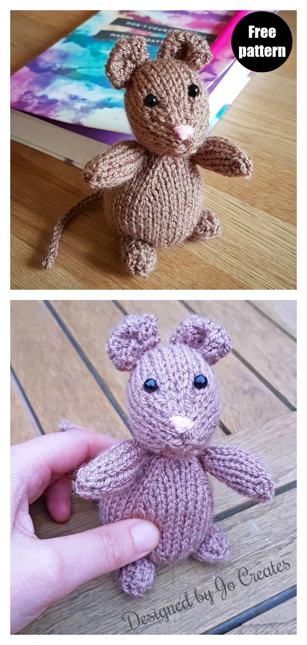 Freddie the Field Mouse Free Knitting Pattern