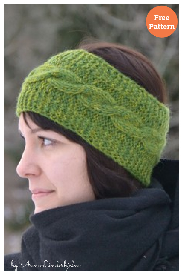 Headband with Cable Free Knitting Pattern