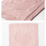 Heart Baby Cloth or Blanket Blocks Free Knitting Pattern
