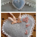 Heart Lavender Bags Free Knitting Pattern