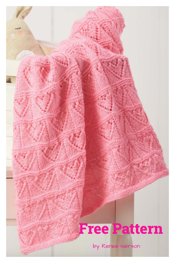 Heartfelt Baby Blanket Free Knitting Pattern