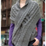 Pull-Through Wrap Free Knitting Pattern