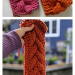 Super Bulky Braided Headband Free Knitting Pattern