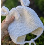 Teddy Bear Baby Hat Free Knitting Pattern