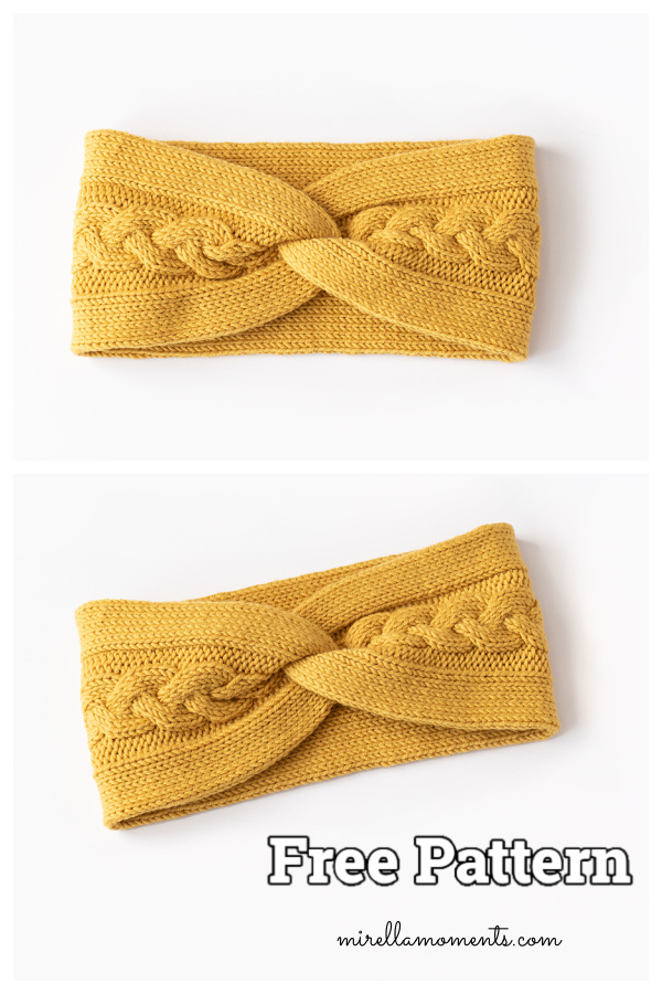 Wildflower Headband Free Knitting Pattern