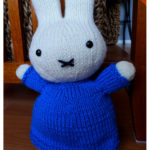 Bunny in a Blue Dress Free Knitting Pattern
