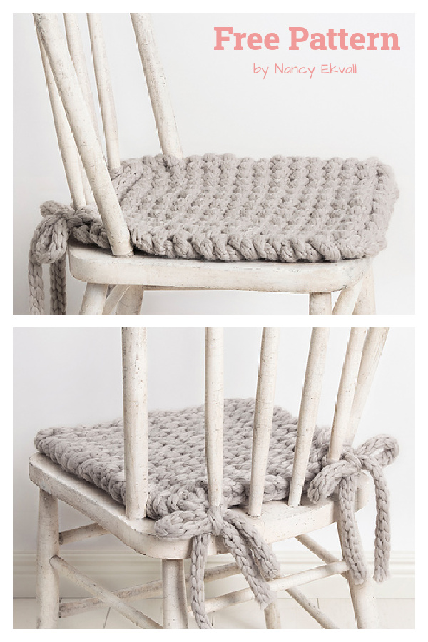 Champlin Chair Cushion Free Knitting Pattern 