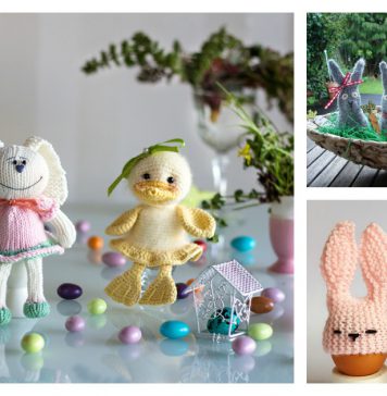 Easter Bunny Egg Cozy Free Knitting Pattern
