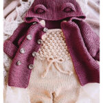 Garter Stitch Hooded Jacket Knitting Pattern