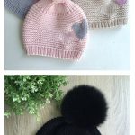 Heart Beanie Hat Knitting Pattern