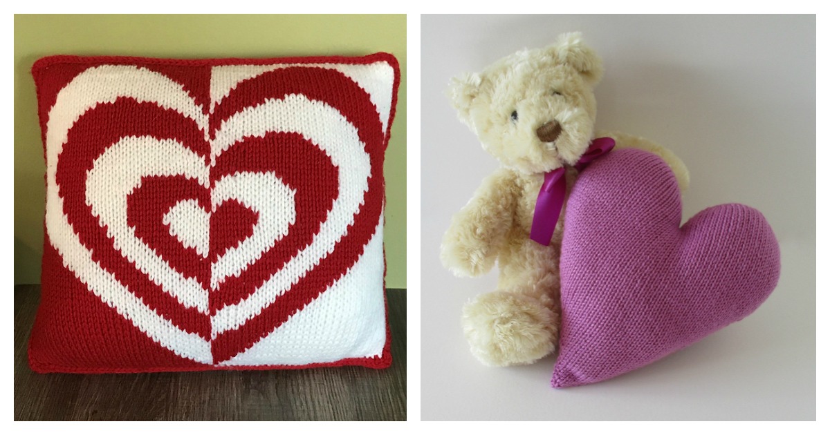 22+ Knitted Heart Pillow Pattern
