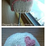 Heart on a String Hat Free Knitting Pattern