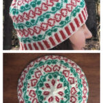 Hearts and Holly Hat Free Knitting Pattern
