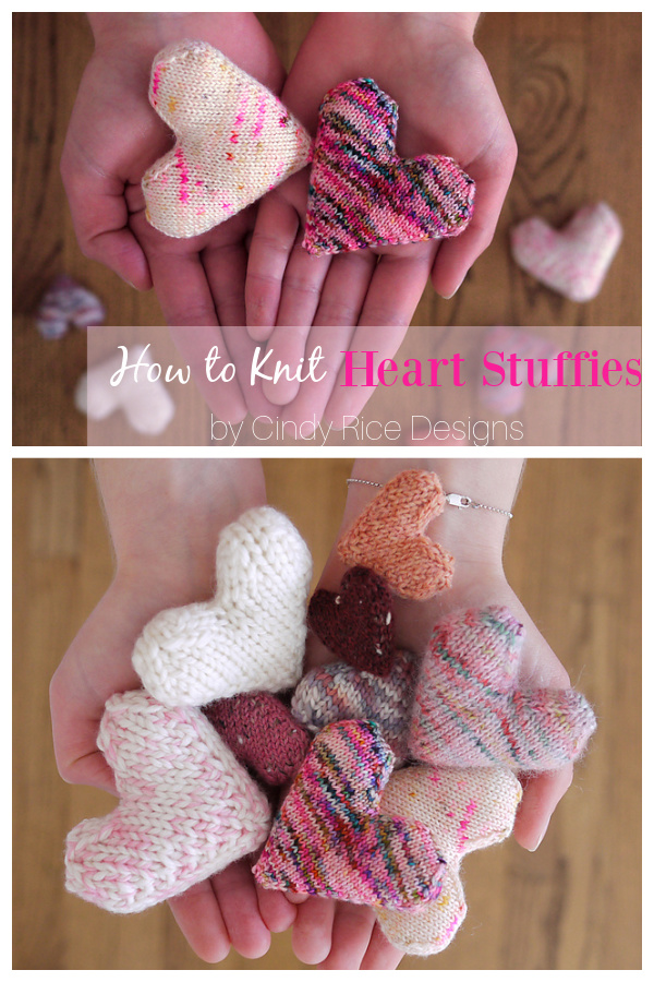 How to Knit Heart Stuffies Video Tutorial