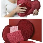 I Love U Pillow Free Knitting Pattern