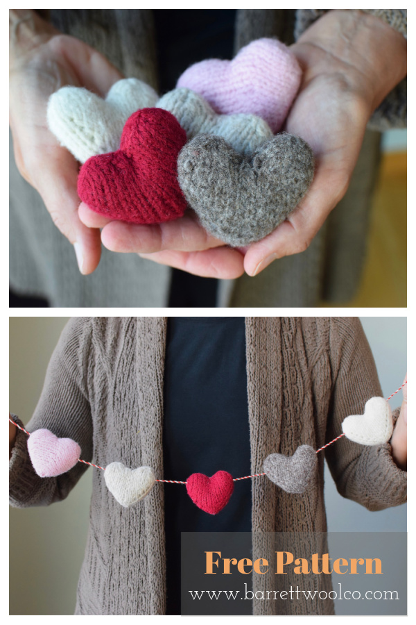 Little Hearts Free Knitting Pattern