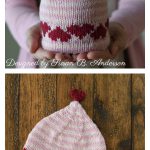 Love & Hearts Hat Knitting Pattern