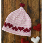 Love and Hearts Hat Knitting Pattern