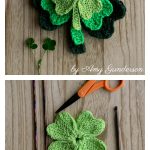 Lucky Shamrock Leaf Free Knitting Pattern