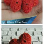 Mini Heart Free Knitting Pattern