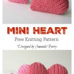 Mini Heart Free Knitting Pattern