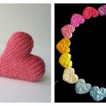 Mini Heart Free Knitting Pattern