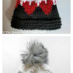 Queen of Hearts Hat Free Knitting Pattern