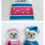 Sleepy Time Bear Family Knitting Pattern