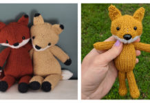 Amigurumi Fox Toy Softie Knitting Pattern