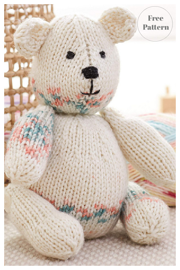 Bloom Bear Free Knitting Pattern