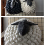 Bobble Sheep Pillow Free Knitting Pattern