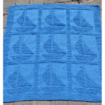 Come Sail Away Baby Blanket Free Knitting Pattern