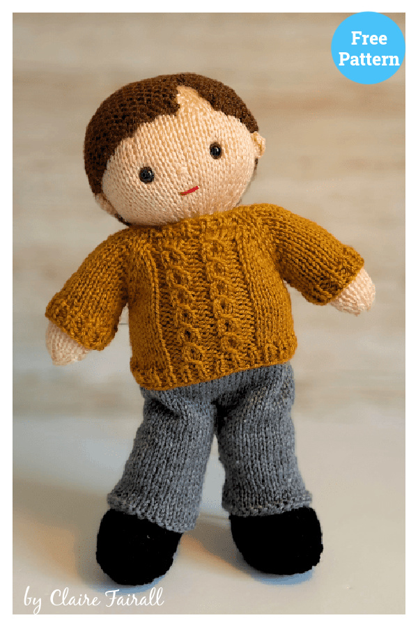Eric Doll Free Knitting Pattern