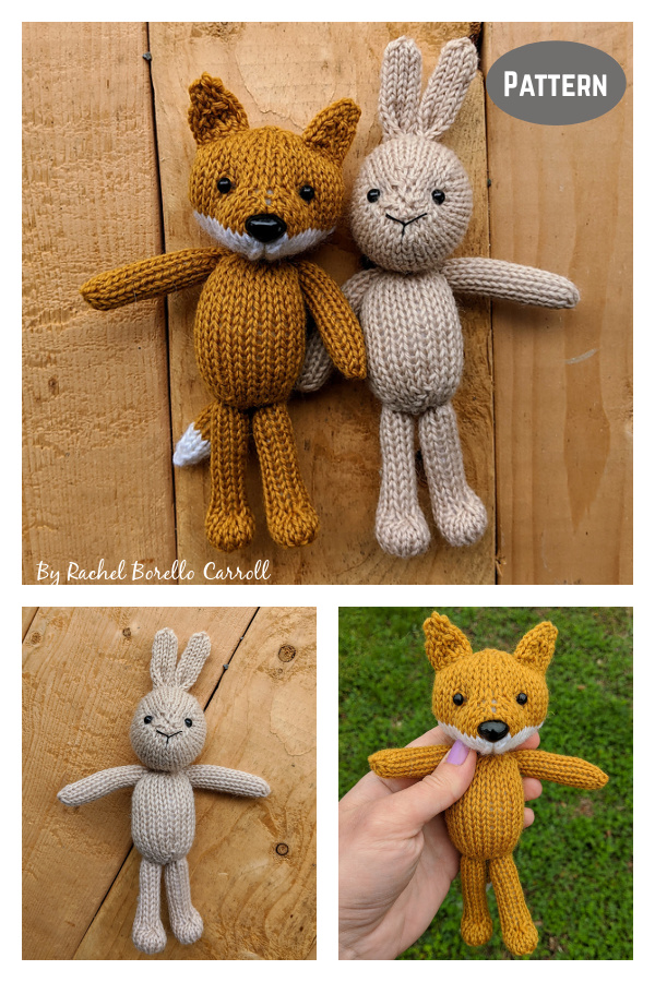 Fox and Bunny Knitting Pattern