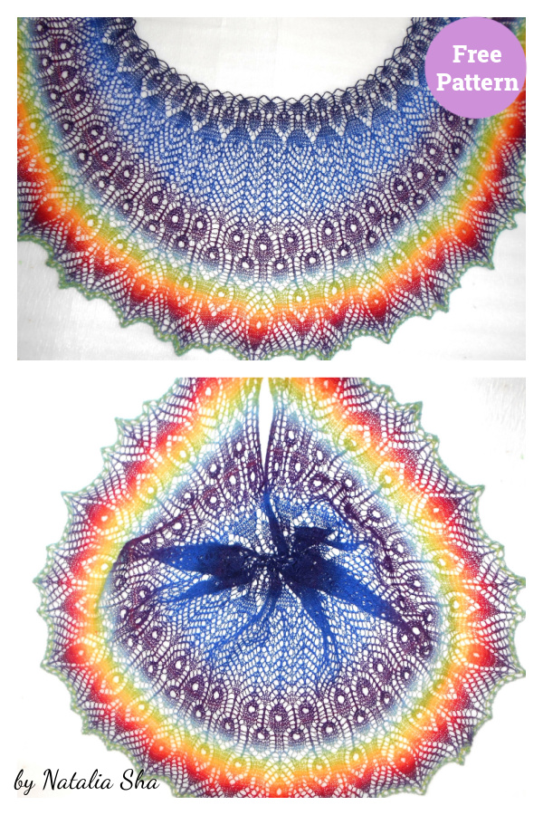 Gamayun Bird Shawl Free Knitting Pattern