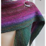 Garter Stitch Asymmetric Boomerang Shawl Free Knitting Pattern