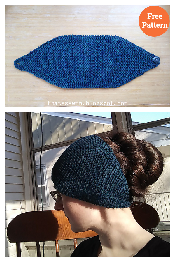 Garter Stitch Wrap Hat Free Knitting Pattern