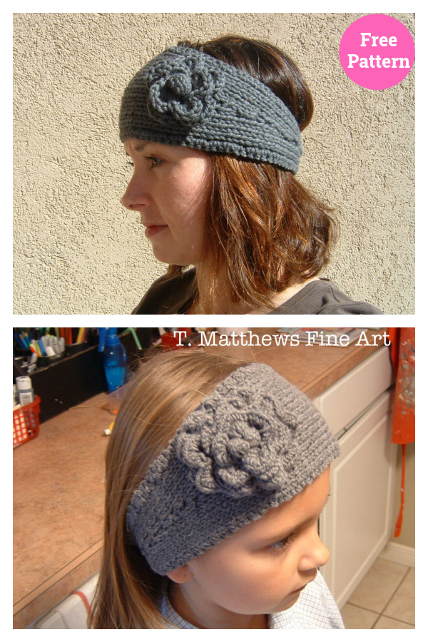 Headband Ear Warmer Free Knitting Pattern 