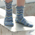 Poseidon Zig Zag Socks Free Knitting Pattern
