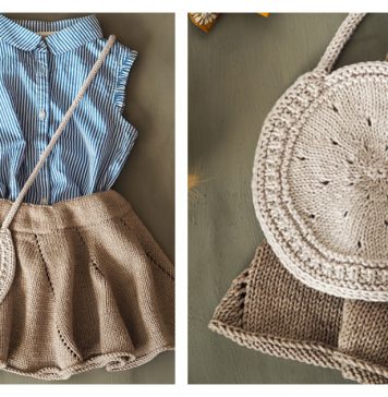 Round Bag Free Knitting Pattern