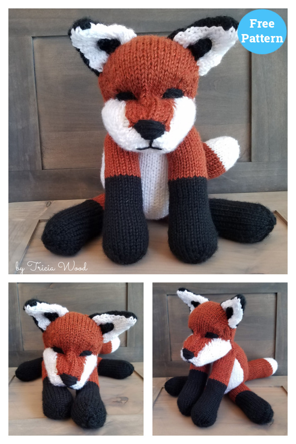 Rusty the Fox Free Knitting Pattern