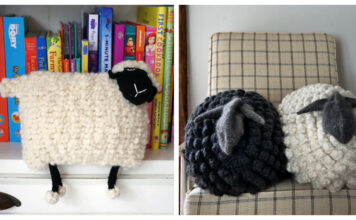 Sheep Pillow Free Knitting Pattern