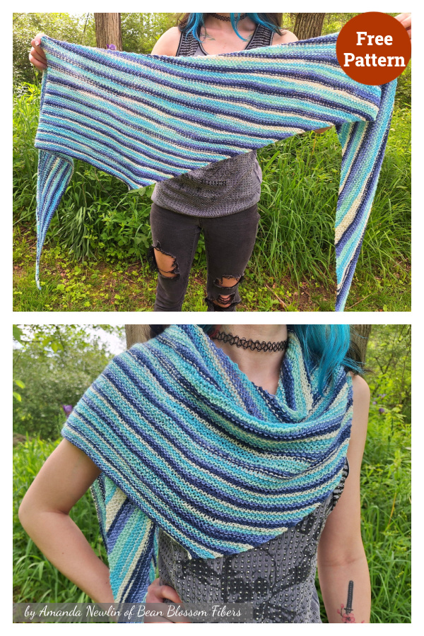 Simple Comfort Garter Shawl Free Knitting Pattern