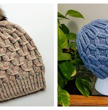 Smocking Stitch Hat Free Knitting Pattern