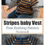 Stripes Baby Vest Free Knitting Pattern