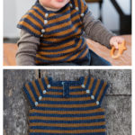 Stripes Baby Vest Free Knitting Pattern