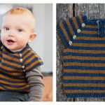 Stripes Baby Vest Free Knitting Pattern