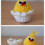 Tiny Easter Chick Free Knitting Pattern