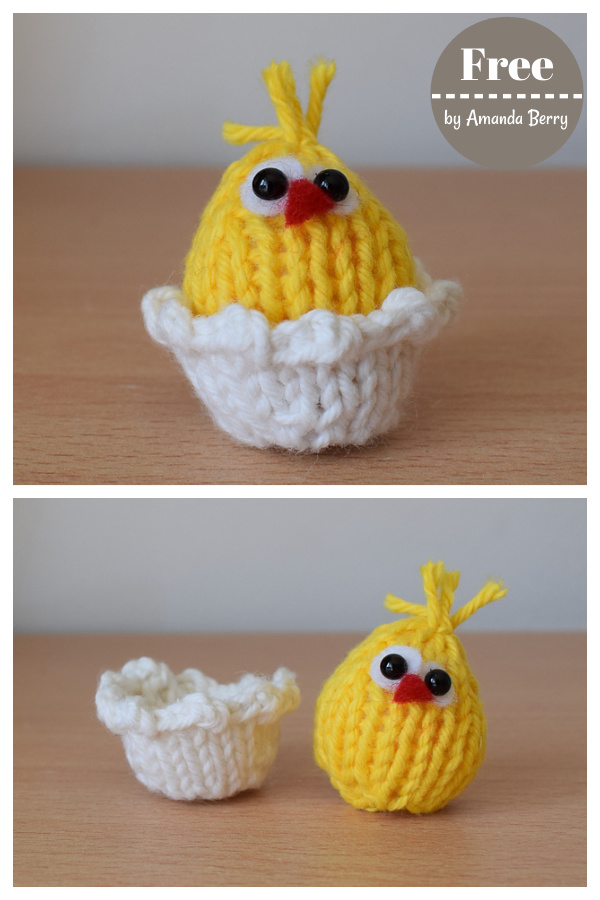 Tiny Easter Chick Free Knitting Pattern